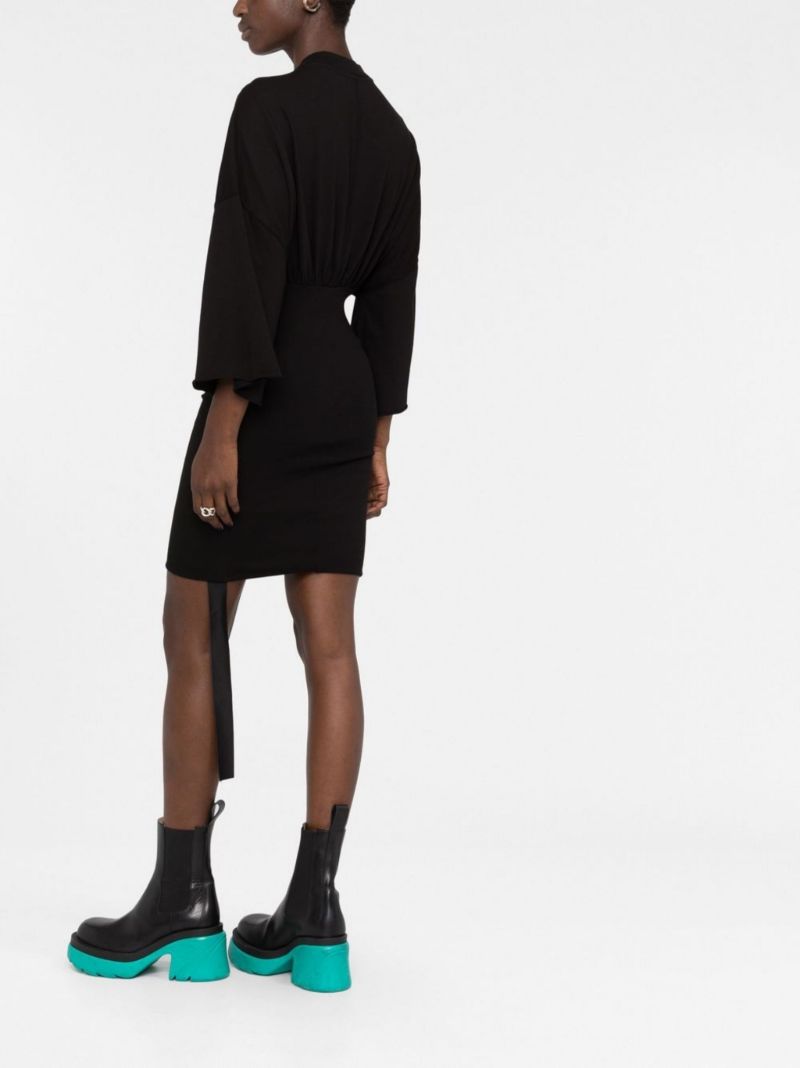 Black Tommy Cotton Mini Dress