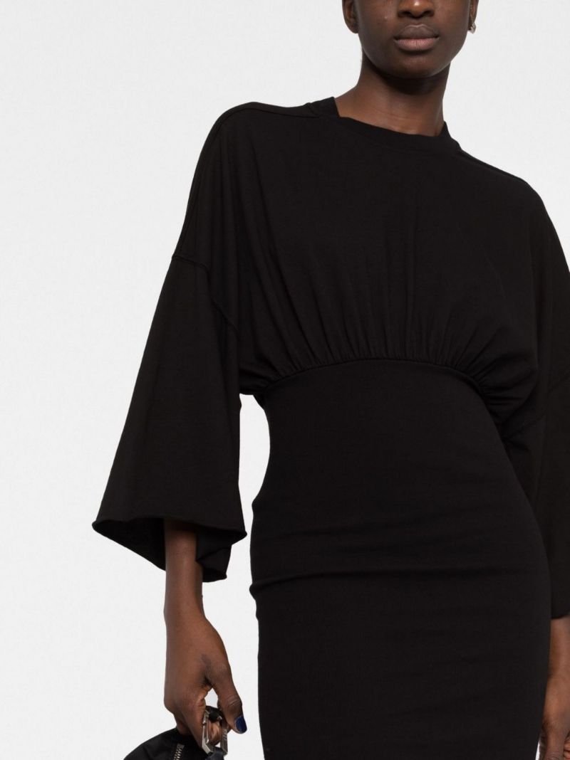 Black Tommy Cotton Mini Dress