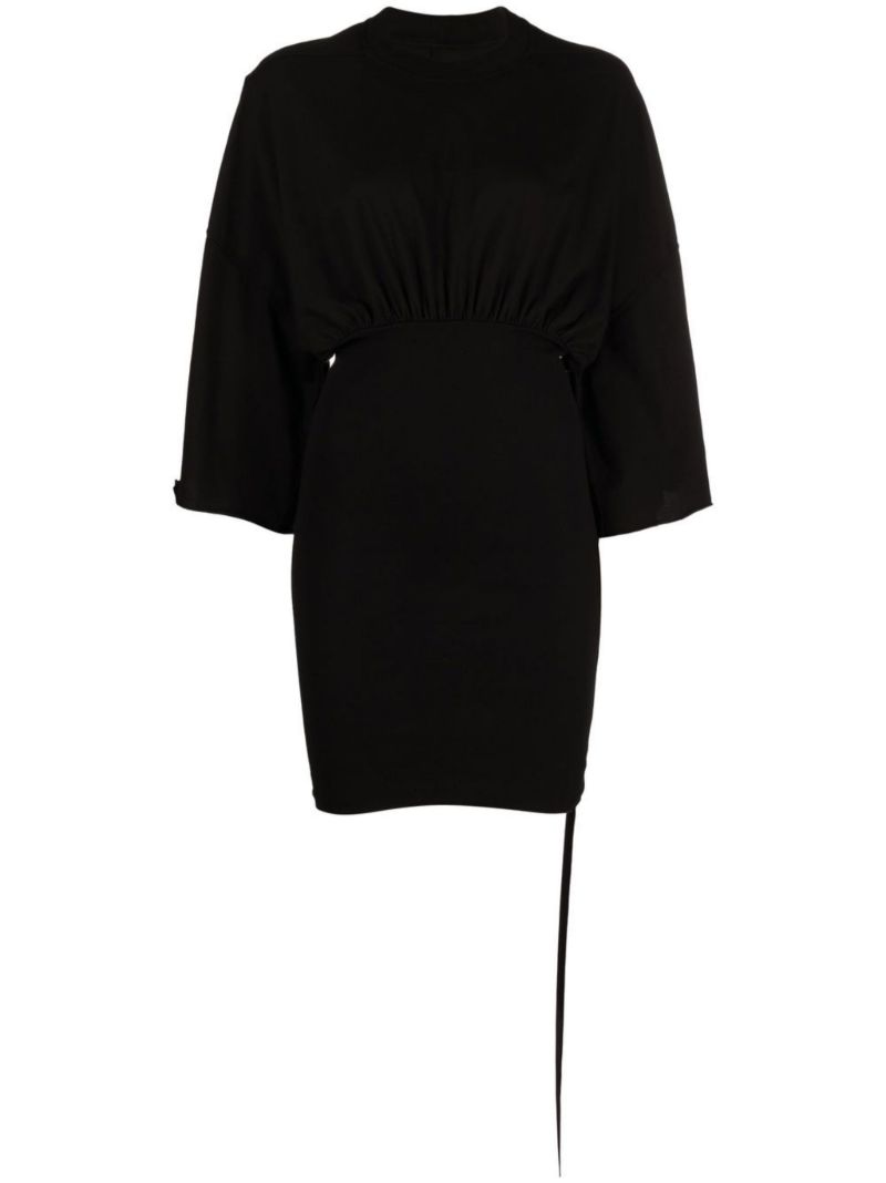 Black Tommy Cotton Mini Dress