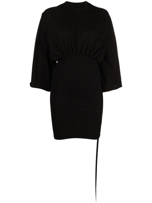 Black Tommy Cotton Mini Dress