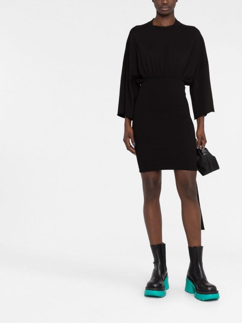 Black Tommy Cotton Mini Dress