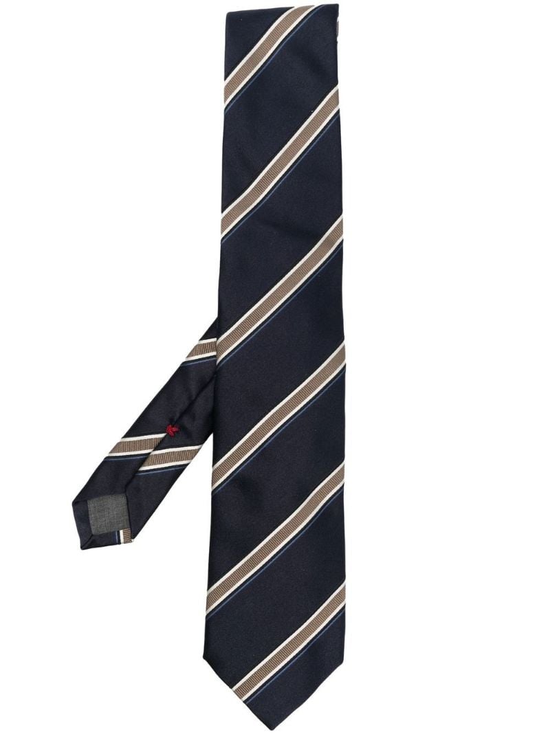 Blue Striped Silk Tie