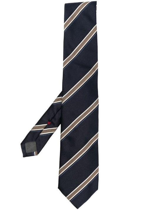 Blue Striped Silk Tie