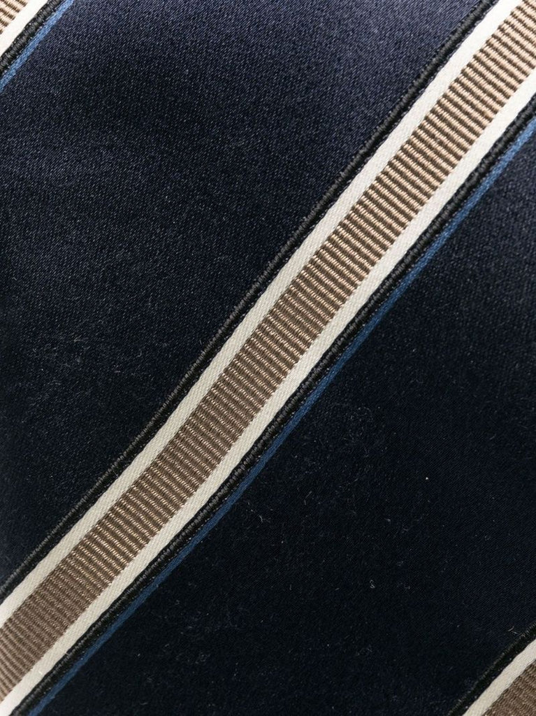 Blue Striped Silk Tie
