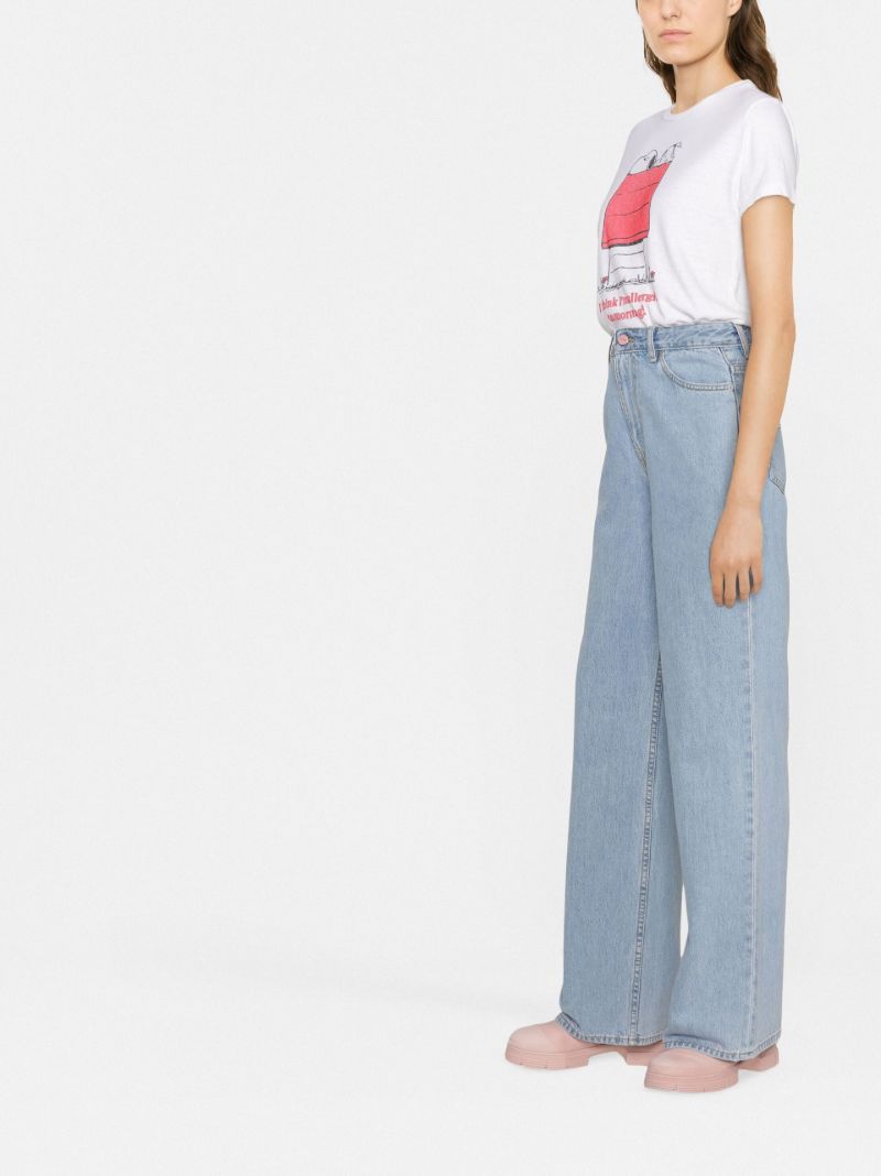 Blue Magny Wide-leg Jeans
