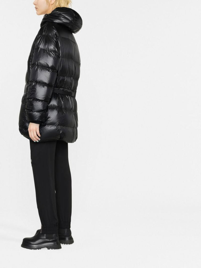 Black Upside-down Goose Down Puffer Jacket
