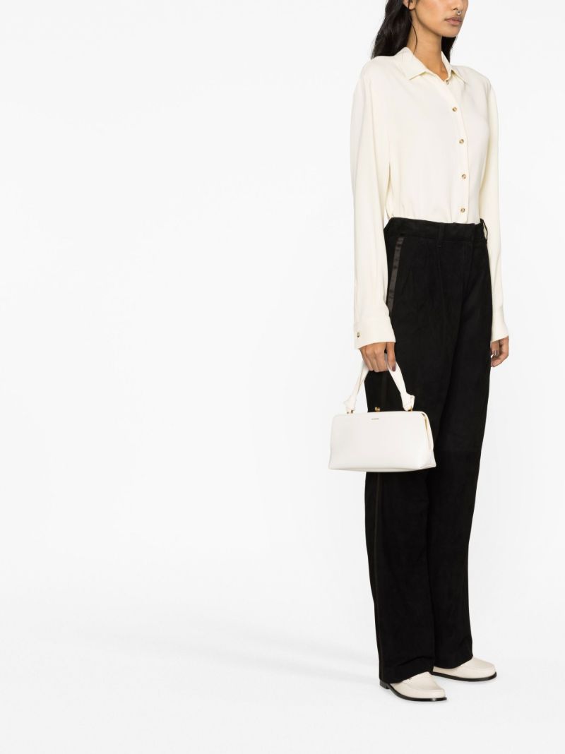Black High-waisted Tailored Trousers