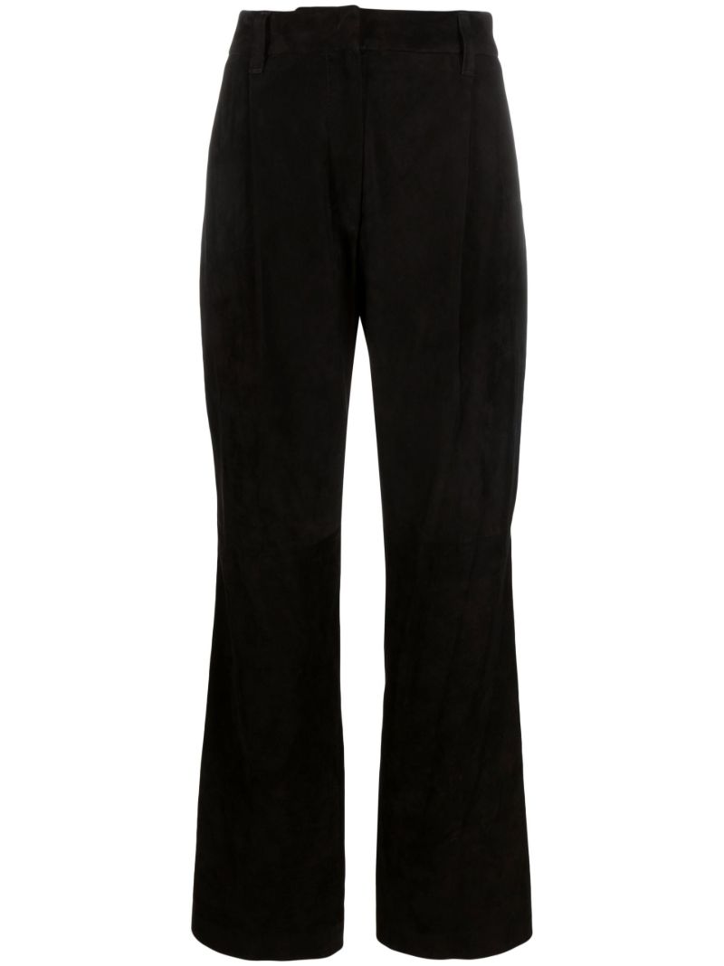 Black High-waisted Tailored Trousers