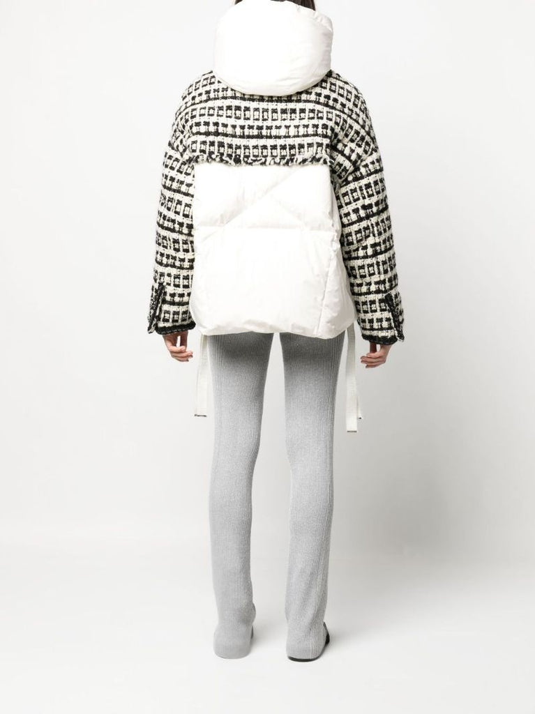 Black Tweed Puffer Jacket