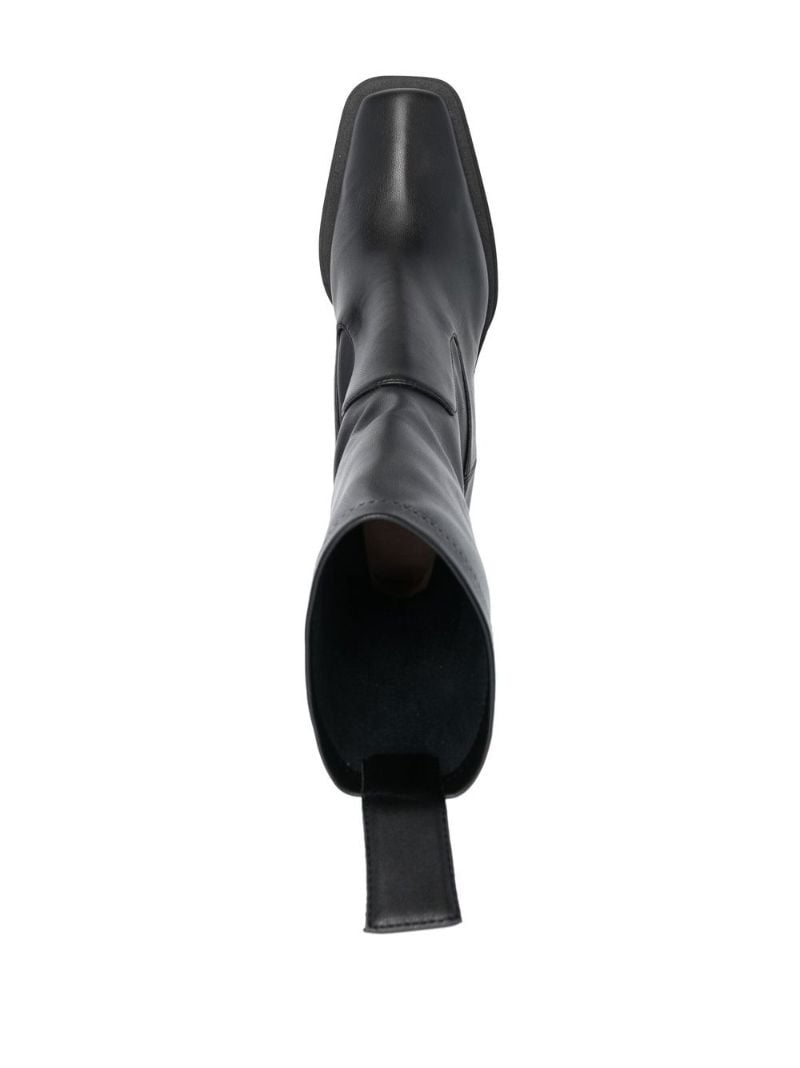 Black Gia 15 Faux-leather Ankle Boots