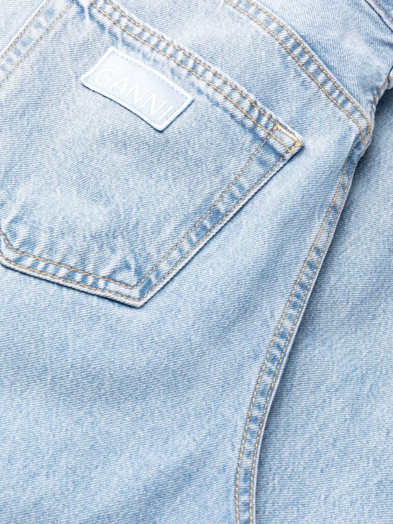 Blue Lovy Straight-leg Jeans