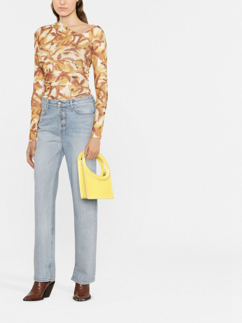 Blue Lovy Straight-leg Jeans
