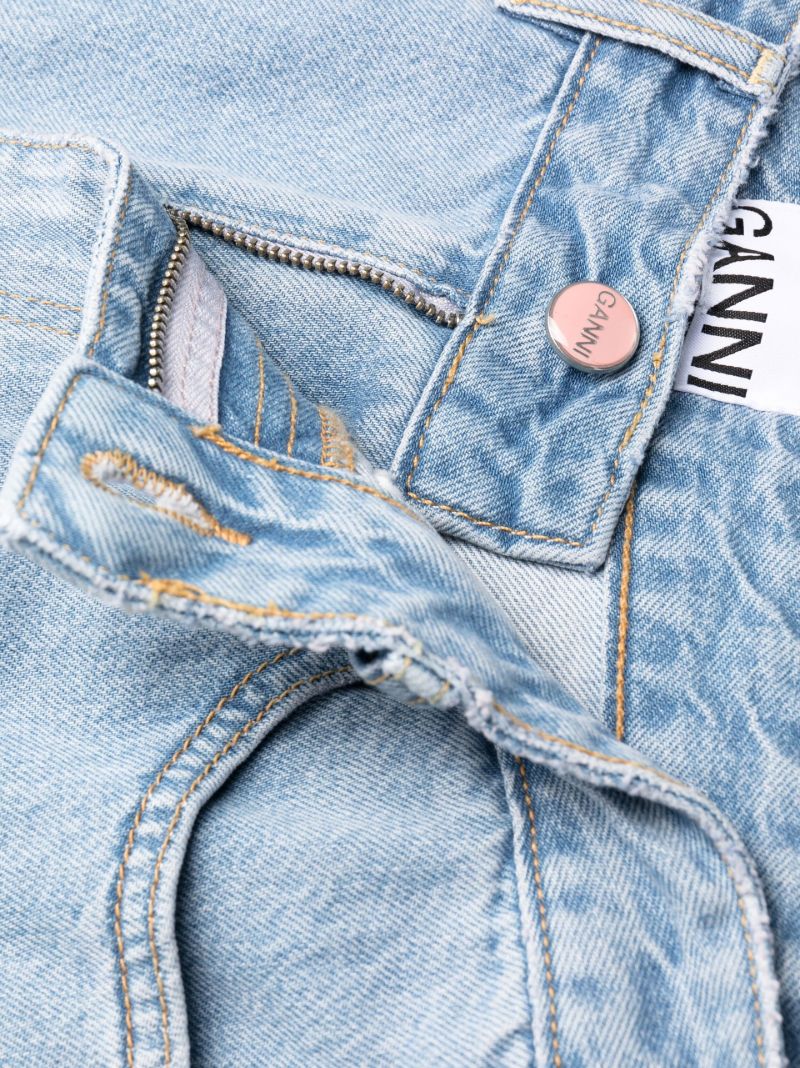 Blue Lovy Straight-leg Jeans