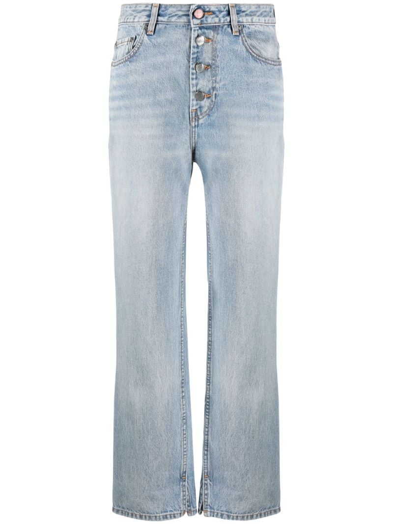 Blue Lovy Straight-leg Jeans