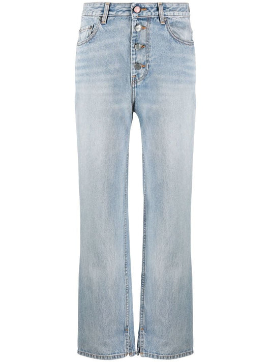Blue Lovy Straight-leg Jeans