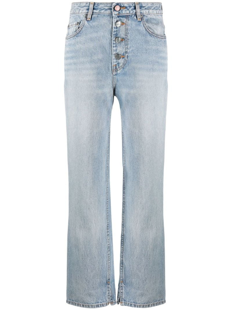 Blue Lovy Straight-leg Jeans
