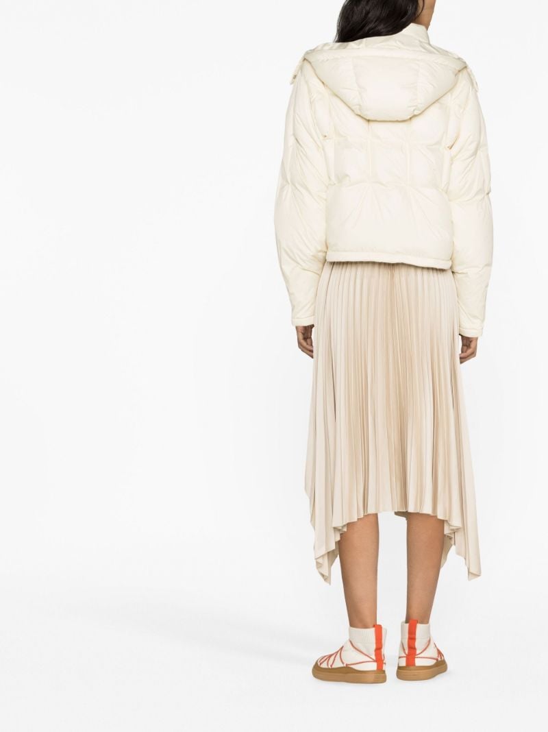 Neutral Cropped Puffer Jacket