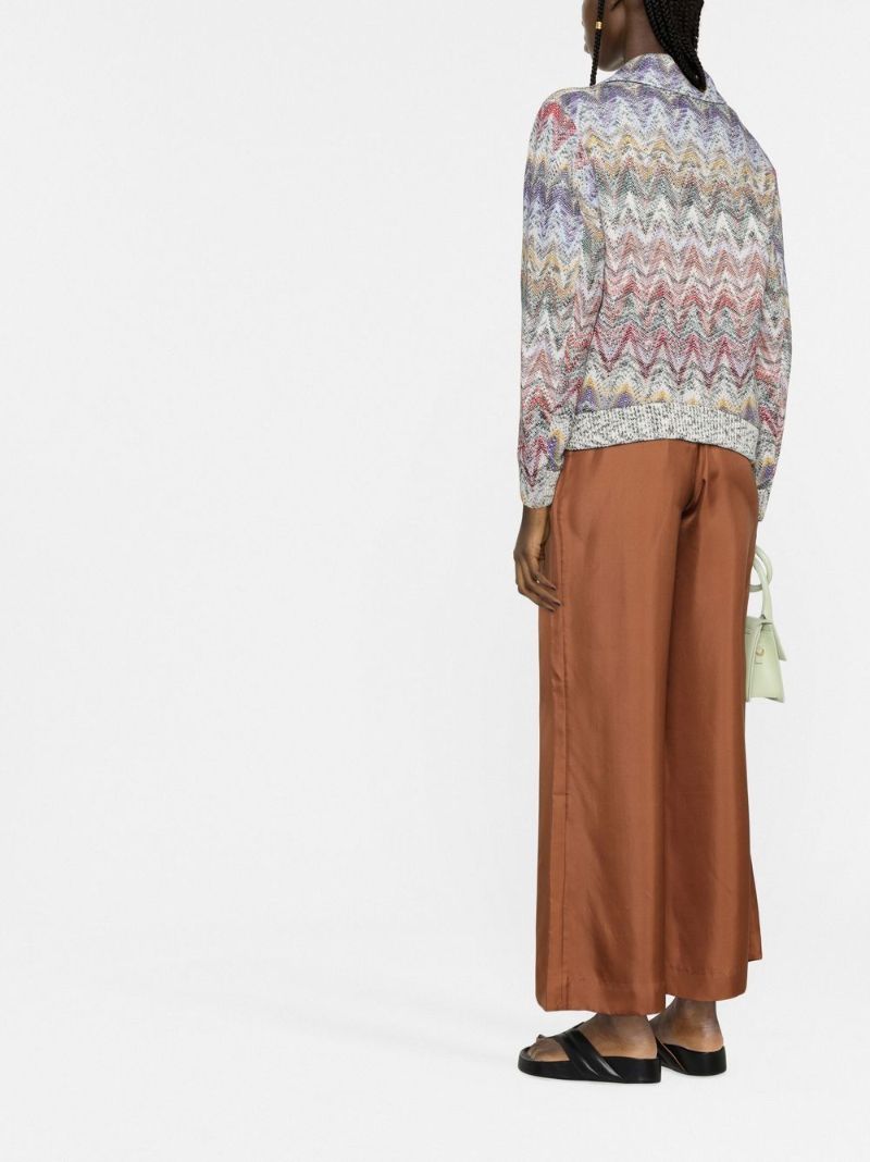 Purple Zigzag Woven Shirt Jacket