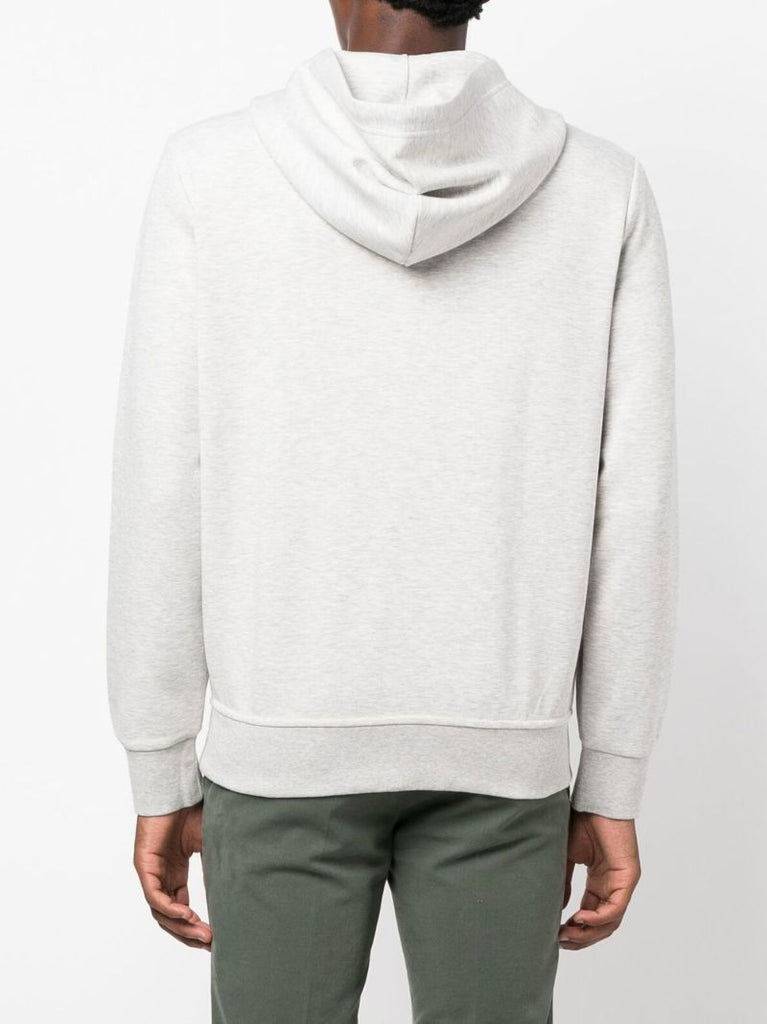 Grey Pony Embroidered Zip-up Hoodie