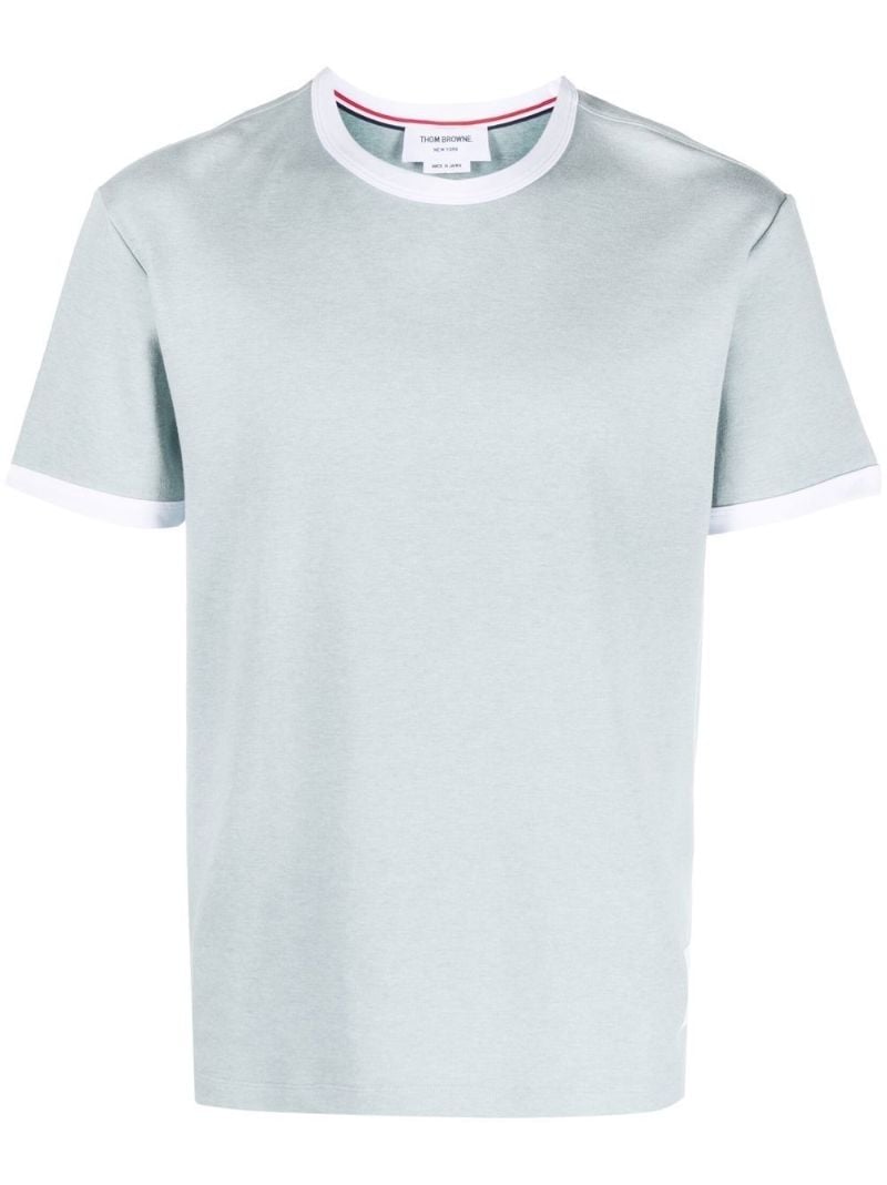 Blue Crew Neck Cotton T-shirt