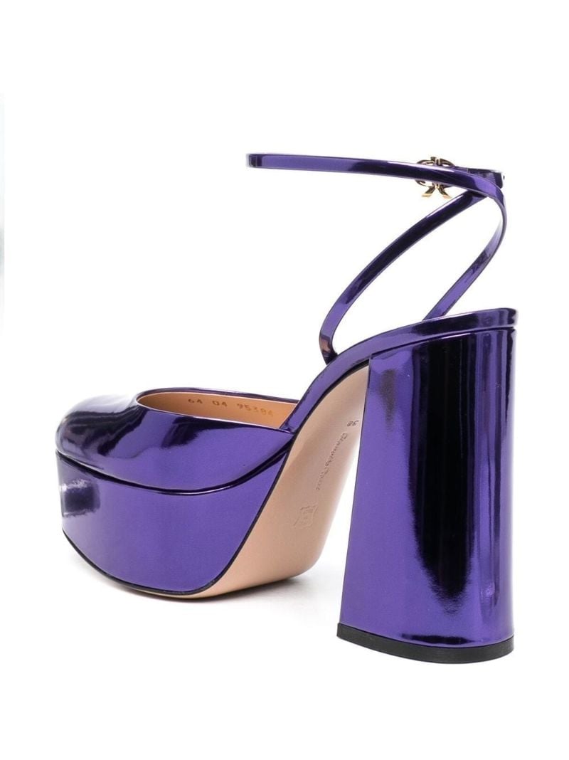 Purple Dua 70 Platform Patent Leather Pumps