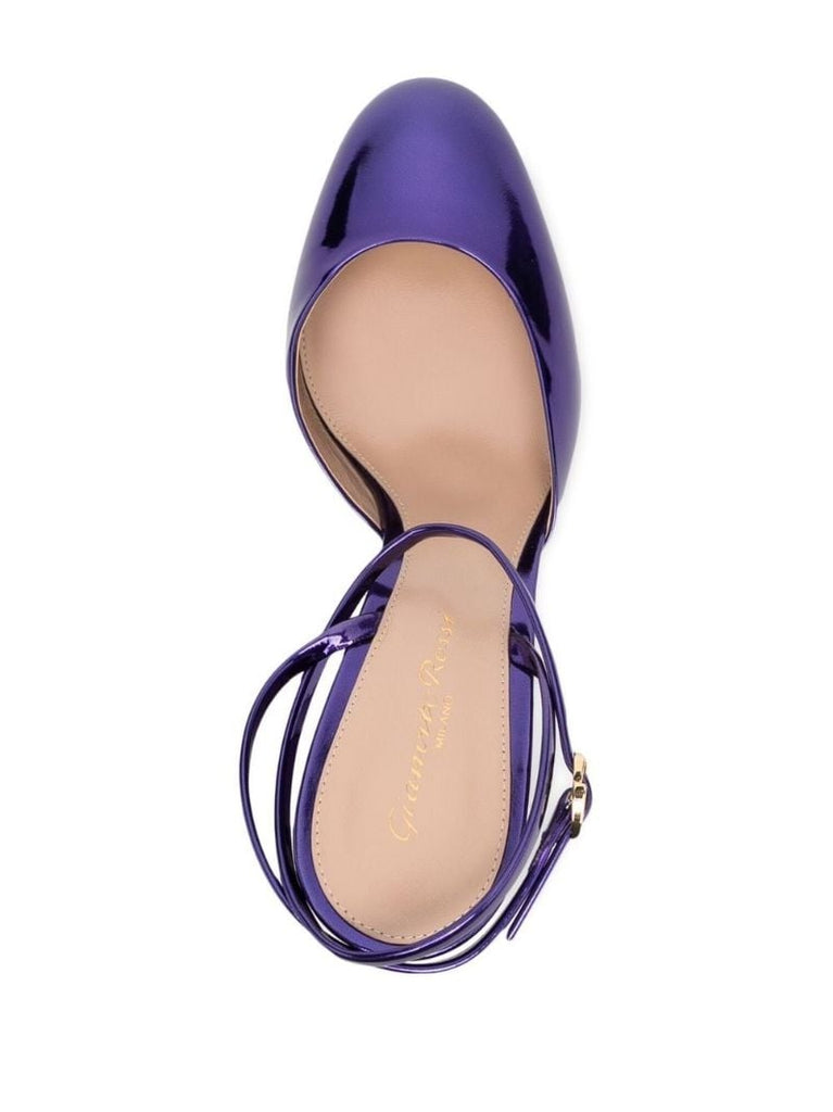 Purple Dua 70 Platform Patent Leather Pumps