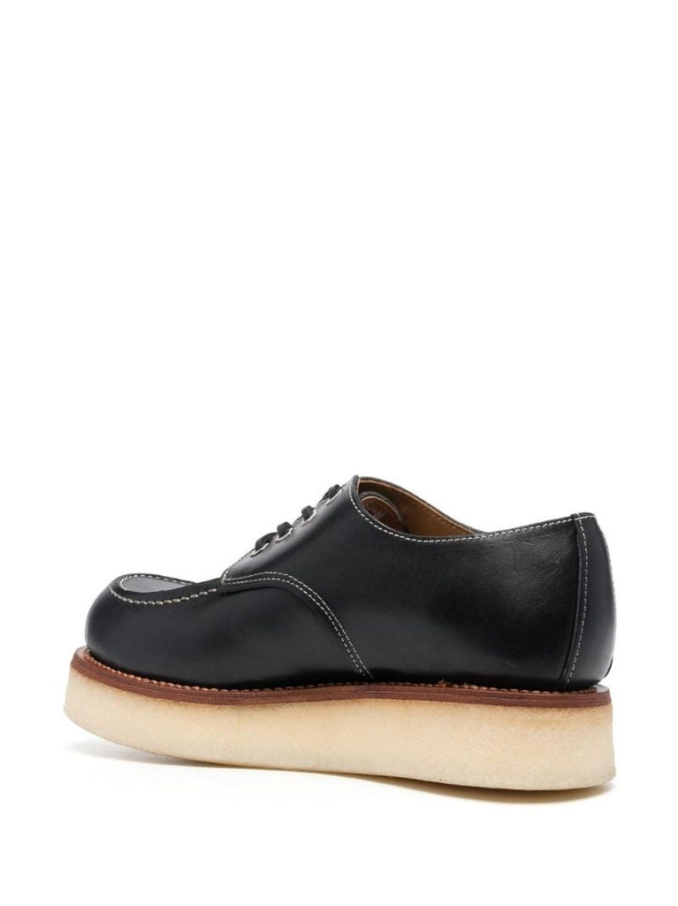 Black Kenzoyama Leather Derby Shoes