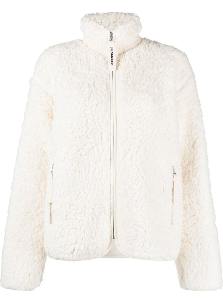 Neutral Faux Shearling Jacket