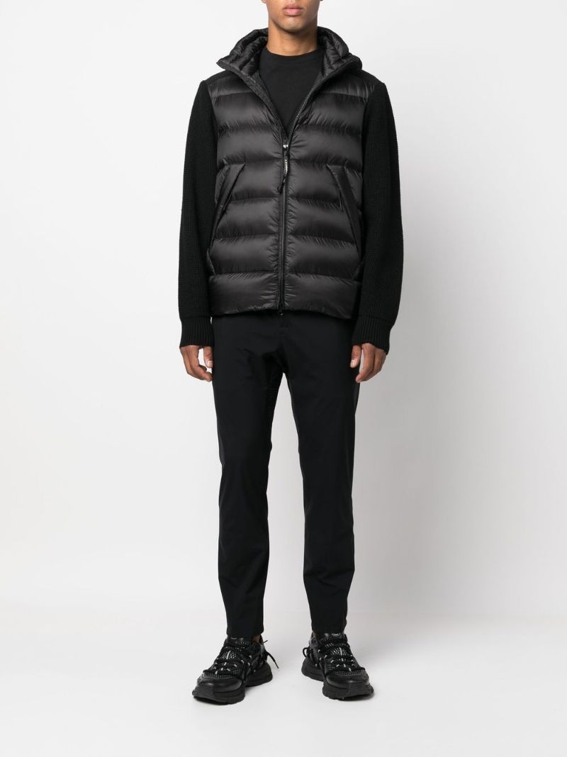 Black Padded Hooded Jacket