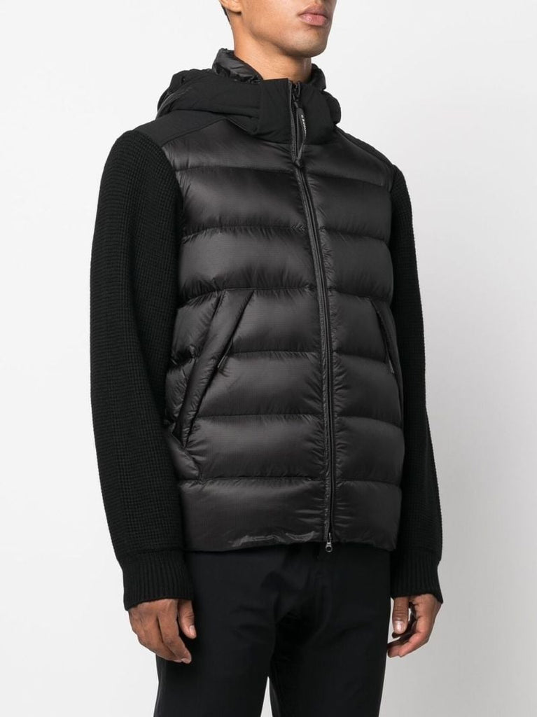 Black Padded Hooded Jacket