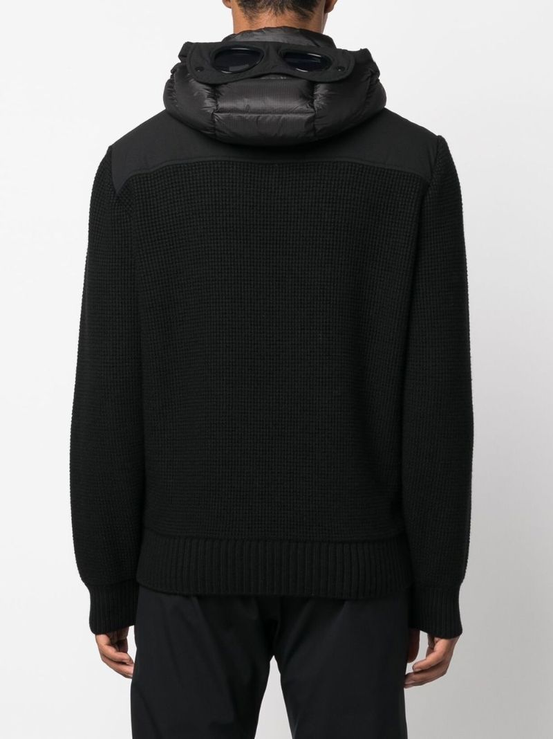 Black Padded Hooded Jacket