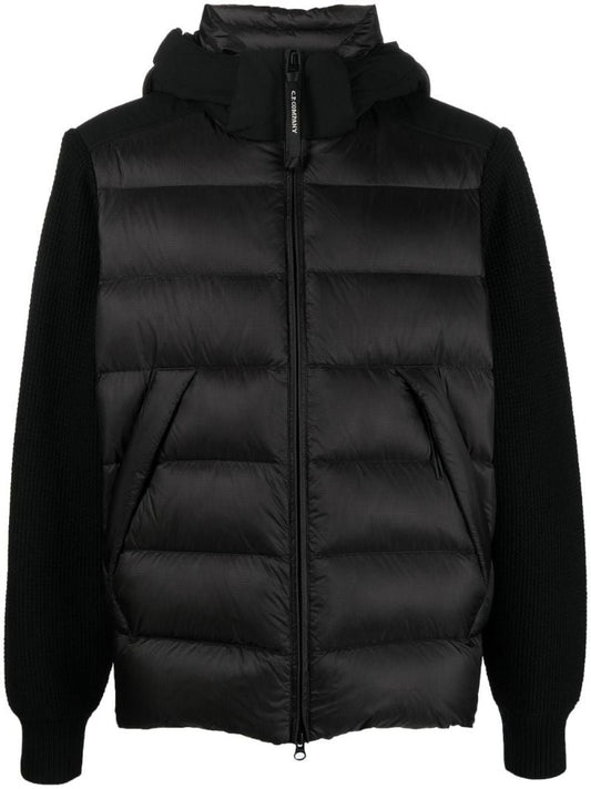Black Padded Hooded Jacket
