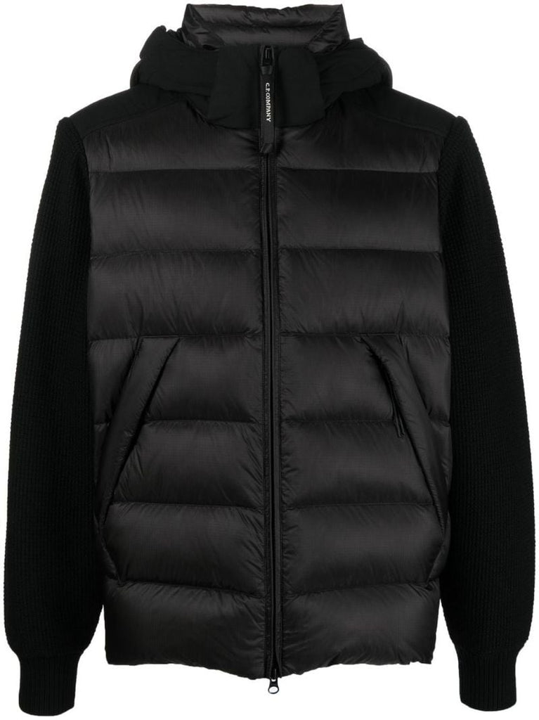 Black Padded Hooded Jacket