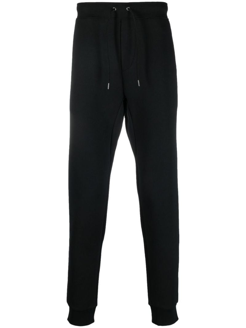 Black Pony Embroidered Track Pants