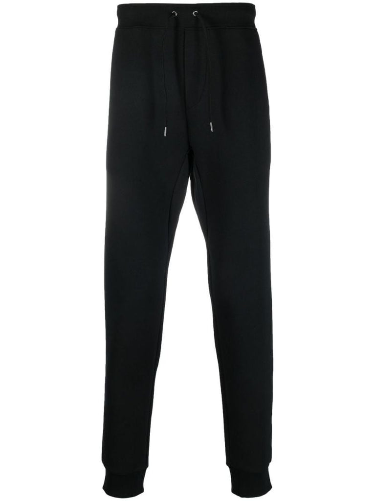 Black Pony Embroidered Track Pants