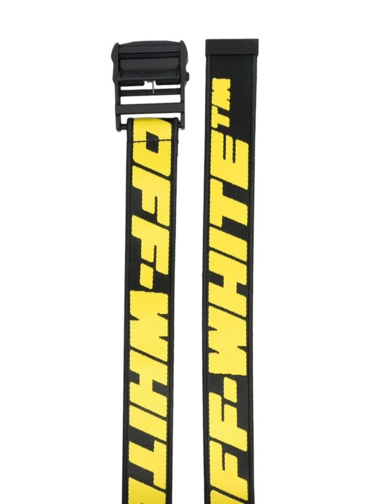 Black Industrial Logo Belt