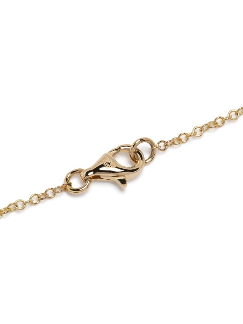 18k Yellow Gold Baby Heart Emerald Bracelet