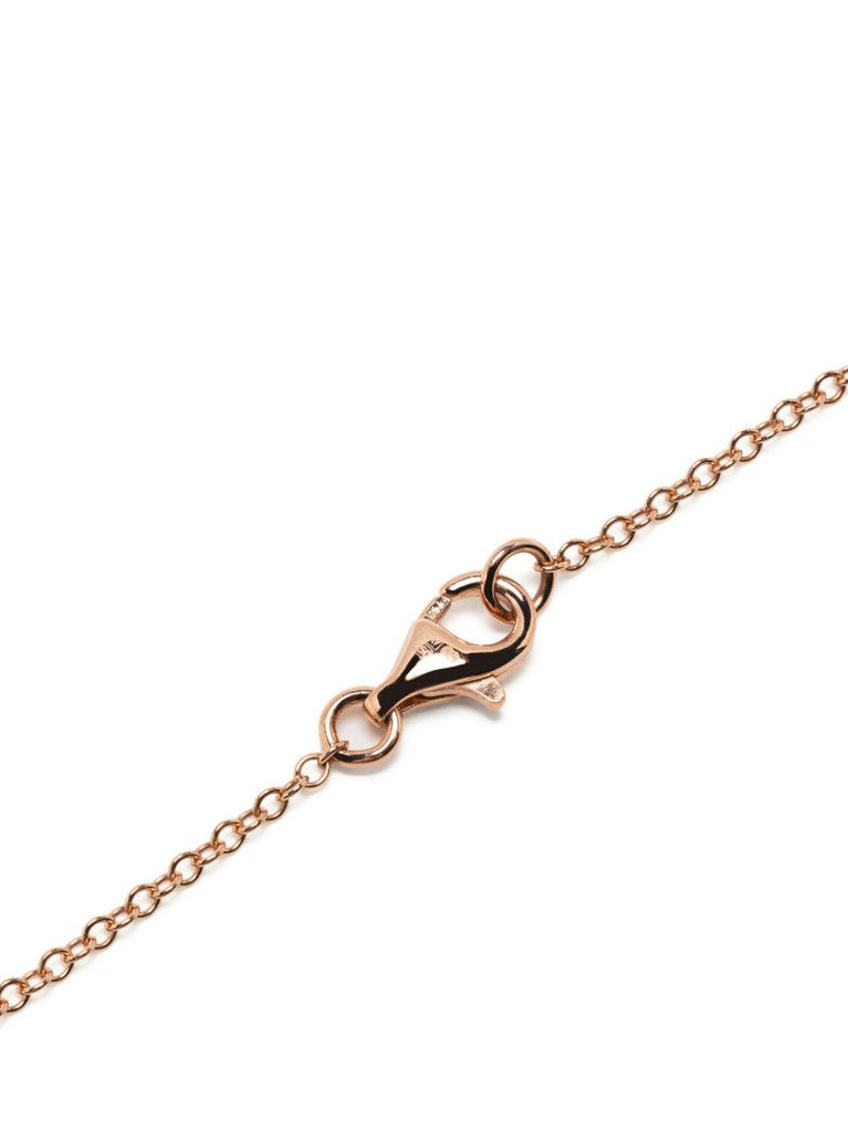 18k Rose Gold Baby Heart Pink Sapphire Bracelet