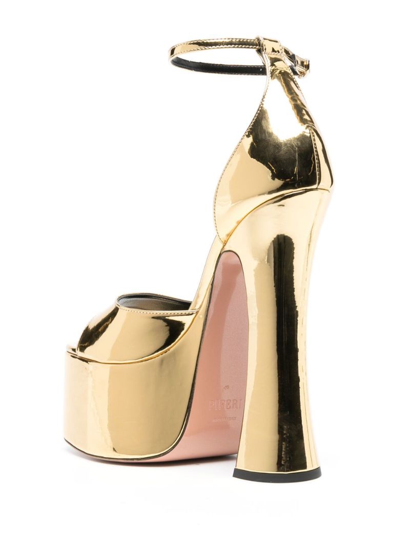 Gold-tone Rosalia 165 Platform Sandals