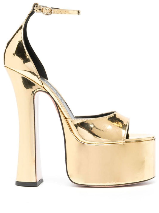 Gold-tone Rosalia 165 Platform Sandals