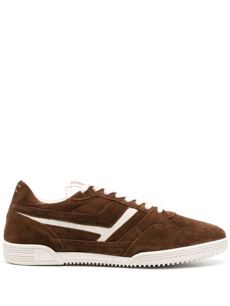 Brown Jackson Suede Low-top Sneakers