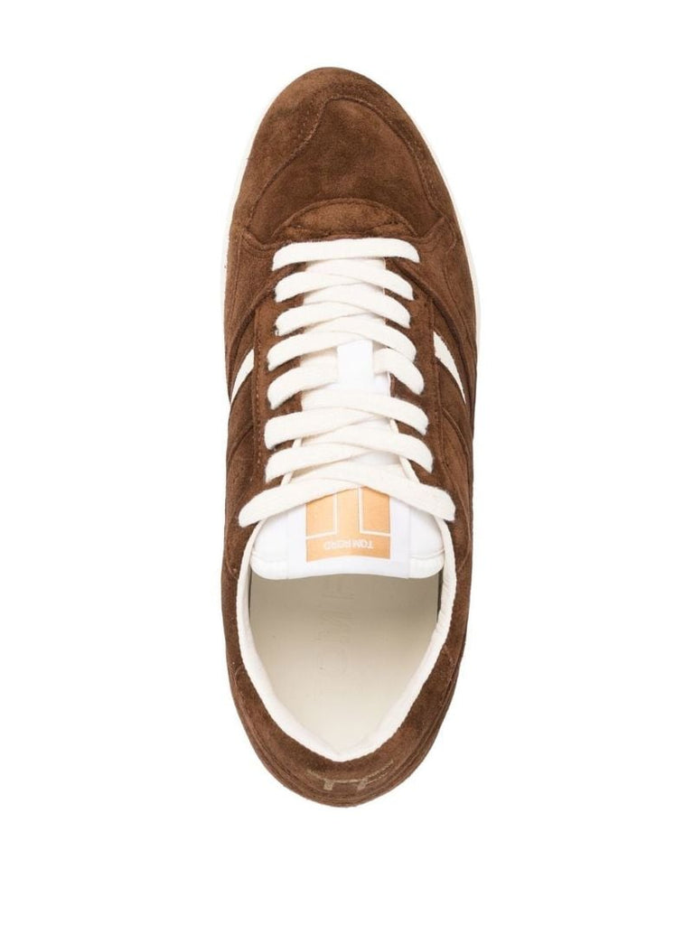 Brown Jackson Suede Low-top Sneakers