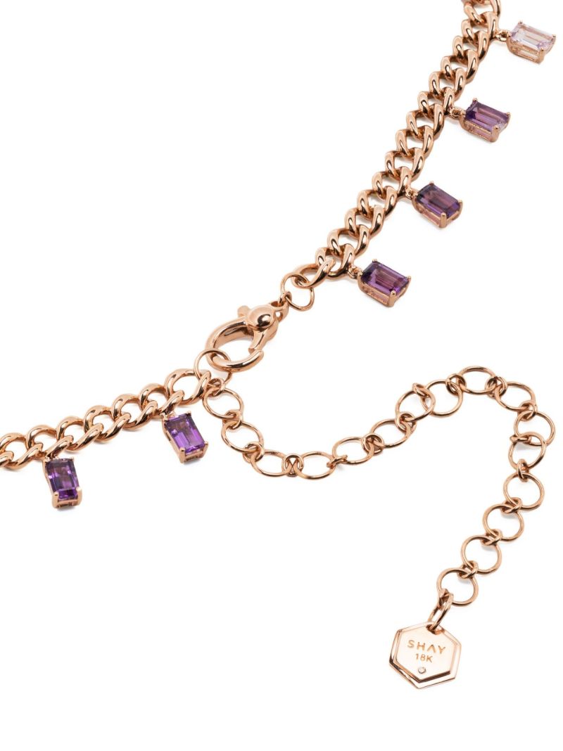 18k Yellow Gold Sapphire Choker Necklace