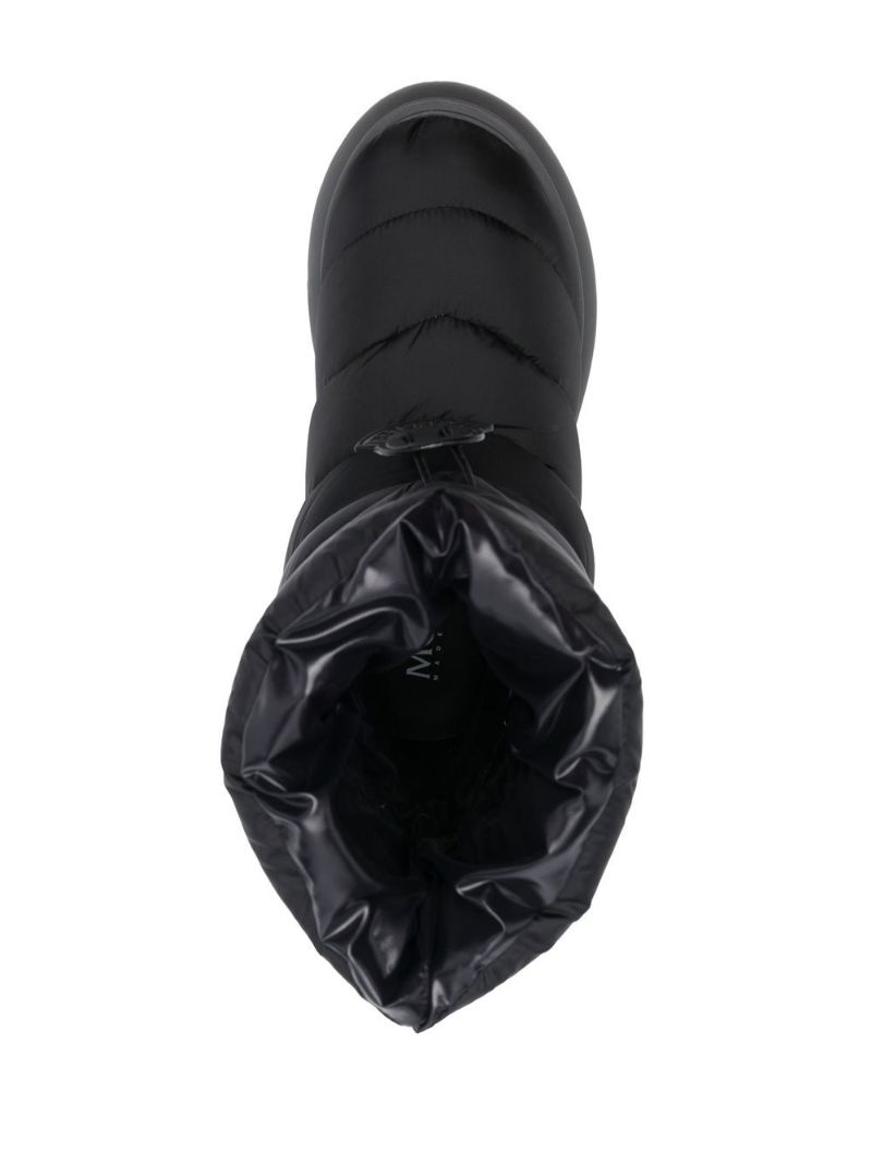 Black Gaia Quilted Snow Boots