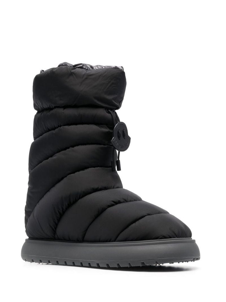 Black Gaia Quilted Snow Boots