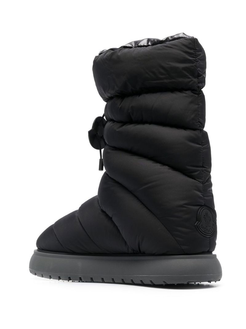 Black Gaia Quilted Snow Boots