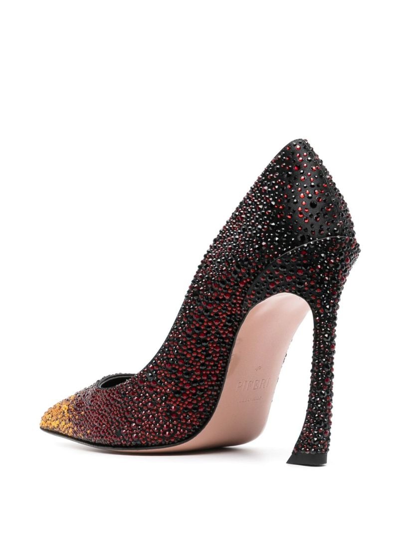 Black Avangarda 100 Crystal Pumps