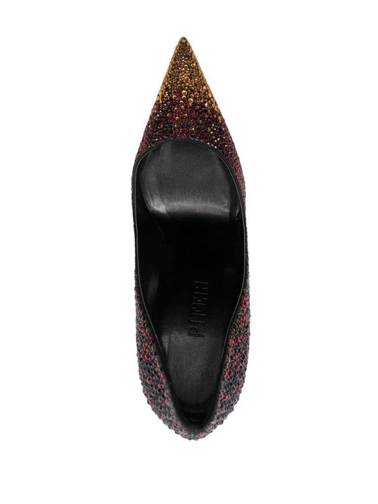Black Avangarda 100 Crystal Pumps