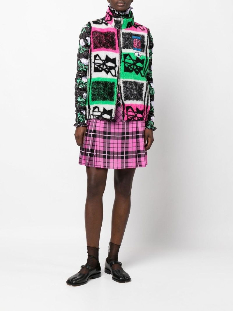 Green, Pink and White Niagara Fleece Jacket