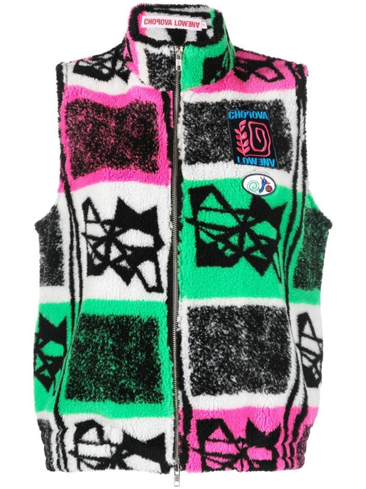 Green, Pink and White Niagara Fleece Jacket